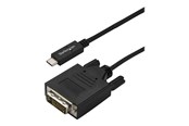Displaykabel - StarTech.com 3 m (10 ft.) USB-C to DVI Cable - 1920 x 1200 - Black - external video adapter - CDP2DVI3MBNL