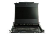 KVM switch - StarTech.com 17" Dual Rail Rackmount KVM Console with 1080p - DVI & VGA - KVM console - Full HD (1080p) - 17.3" - RKCOND17HD