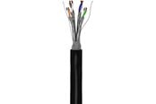 Nätverkskabel - Pro goobay CAT 6A - S/FTP - Svart - 100m - 4040849776243