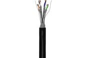 Nätverkskabel - Pro goobay CAT 6A - S/FTP - Svart - 100m - 4040849776243