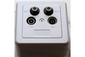 Antennkabel - Triax Wall Outlet - FM/TV/SAT-Twin - Terminated - 308344