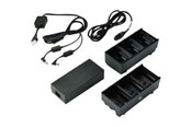 Laddare - Zebra Dual 3-Slot Battery Charger Connected via Y Cable - SAC-MPP-6BCHEU1-01