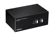 KVM switch - TRENDnet TK-240DP - KVM / audio / USB switch - 2 ports - TK-240DP