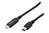 Displaykabel - StarTech.com 1m / 3 ft USB-C to Mini DisplayPort Cable - 4K 60Hz - Black - external video adapter - STM32F072CBU6 - black - CDP2MDPMM1MB