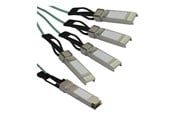 Nätverkskabel - StarTech.com Cisco QSFP-4X10G-AOC7M Compatible QSFP+ Breakout Cable - 7 m - breakout cable - 7 m - black - Svart - 7m - QSFP4X10GAO7