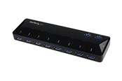 USB Hub - StarTech.com USB 3.0 Hub 10-Port with Charge and Sync Ports USB Hub - USB 3.2 - 10 porte - Svart - ST103008U2C