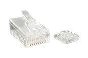Nätverkskabel - StarTech.com Cat 6 RJ45 Stranded Modular Plug Connector - network connector - clear - Genomskinlig - CRJ45C6STR50