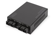 Repeatrar, förstärkare, broar och transceivers - DIGITUS DN-82124 Gigabit Multimode/Singlemode Media Converter SC/SC - DN-82124