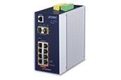 Switch - PLANET Industrial 8-port 10/100/1000T 802.3at PoE + 2-port 1G/2.5G SFP Managed Switch - IGS-10020HPT