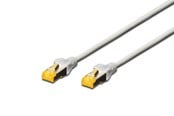 Nätverkskabel - DIGITUS CAT 6A S-FTP Patch Cord - 10m - Grå - 10m - DK-1644-A-100
