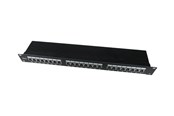 Nätverks tillbehör - Gembird NPP-C624-002 - patch panel with cable management - 1U - 19" - NPP-C624-002