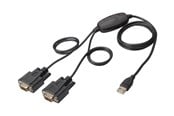 Nätverkskort (adaptrar osv.) - DIGITUS USB to 2x RS232 Serial Adapter - DA-70158