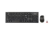 Tangentbord - A4Tech V-Track 7100N PADLESS Wireless Desktop - Tastatur & Mus set - Engelska - Svart - A4TKLA41220