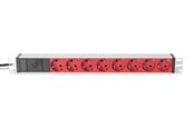 Strömkabel (extern) - DIGITUS 8-Port - 1U - Aluminum PDU - DN-95410-R