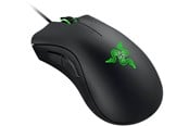 Mus - Razer DeathAdder Essential - Black - Gamingmus - Optic - 5 knappar - Svart med grönt ljus - RZ01-03850100-R3M1