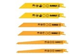 Sticksågar - Dewalt High Performance Break Away Reciprocating Saw Blade 6 Piece Set + Storage Case - DT2444-QZ