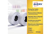 Papper, Fotopapper & Etiketter - Avery vita permanenta prisetiketter, 26 x 16 mm, Permanent - PLP1626