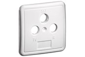 Antennkabel - Pro 3 holes cover plate for antenna wall sockets white - 4040849670510