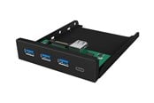 USB Hub - ICY BOX IB-HUB1418-i3 USB Hub - 4 porte - Svart - IB-HUB1418-I3