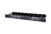 Rack chassis - APC Horizontal Cable Manager Single-Sided with Cover - rack cable management panel with cover - 1U - AR8612