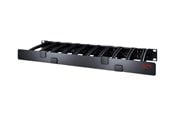 Rack chassis - APC Horizontal Cable Manager Single-Sided with Cover - rack cable management panel with cover - 1U - AR8612