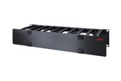 Rack chassis - APC Horizontal Cable Manager Single-Sided with Cover - rack cable management panel with cover - 2U - AR8606