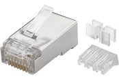 Nätverkskabel - Pro RJ45 plug CAT 6a STP shielded (10 pack) - 4040849725029