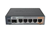 Nätverk - Router - MikroTik hEX S RB760iGS 5x Gigabit Ethernet SFP Dual Core 880MHz CPU 256MB RAM USB microSD RouterOS L4 IPsec hardware encryption support and The Dude server package - Router - RB760iGS