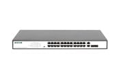 Switch - DIGITUS DN-95343 24 Port Fast Ethernet PoE Switch 19 Inch Unmanaged 2 Uplinks - DN-95343