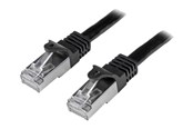 Nätverkskabel - StarTech.com 1m Black Cat6 / Cat 6 Shielded (SFTP) Patch Cable 1 m - patch cable - 1 m - black - Svart - 1m - N6SPAT1MBK