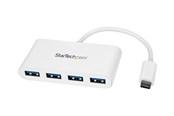 USB Hub - StarTech.com USB-C Hub USB Hub - USB 3.2 - 4 porte - Vit - HB30C4ABW