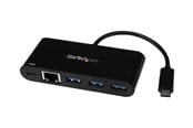 USB Hub - StarTech.com USB 3.0 Hub 3-port USB Hub - 3 porte - Svart - HB30C3AGEPD
