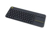 Tangentbord - Logitech K400 Plus Ergonomic Wireless Touch - Tangentbord - Engelska (US) - Svart - 920-007145