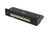 Nätverks tillbehör - Deltaco PAN-211 Patch Panel 8xRJ45 Cat6a wall-mountable metal black - PAN-211