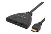 Video Switch - Deltaco HDMI Switch 3 inputs to 1 output 4K in - HDMI-7044
