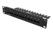 Nätverks tillbehör - Deltaco 10-PATCH16 Patch panel 12 ports Cat6 UT - 10-PATCH16