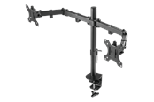 Monitorfäste - Deltaco Dual Monitor Desk Mount for 13"-32" screens - Svart - GAM-040