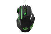Mus - Esperanza MX201 WOLF - mouse - USB - green - Mouse - Optic - 7 knappar - Grön - EGM201G