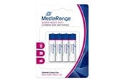 Battery - MediaRange battery 4 x AAA / LR03 Carbon Zinc - MRBAT141
