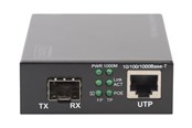 Repeatrar, förstärkare, broar och transceivers - DIGITUS Gigabit PoE Media Converter - DN-82140