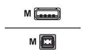 USB-kabel - Roline USB2.0 Cable. A-B. M/M. 1.8m - 11.02.8818