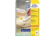 Papper, Fotopapper & Etiketter - Avery Avtagbara universaletiketter, För alla skrivare, 63,5 x 29,6 mm, Vit - L4737REV-25