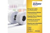 Papper, Fotopapper & Etiketter - Avery vita permanenta prisetiketter, 26 x 12 mm, Permanent - PLP1226