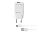 Mobile - Adapters & Chargers - CELLULAR Line Adaptive Fast Charger Kit - ACHSMKIT15WTYCW