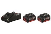 Akku & Charger - Bosch Professional Blue bosch 18v battery pack 2x4.0ah w/charger - 1600A019S0