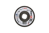 Vinkelslip - Bosch X-LOCK lamellslipskivor, vinklad version, fiberplatta, Ø 125 mm, G 120, X571, Best for Metal, 1 st D = 125 mm, G = 120, vinklad - 2608619204
