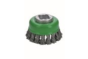 Vinkelslip - Bosch X-LOCK ståltrådsborste, virad tråd 75 rostfritt stål 75 mm, 0,5 mm, X-LOCK - 2608620729