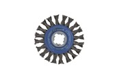 Vinkelslip - Bosch X-LOCK stålborste, virad tråd, 115, stål 115 mm, 0,5 mm, 12 mm, X-LOCK - 2608620731