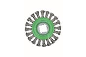 Vinkelslip - Bosch X-LOCK stålborste, virad tråd 115 rostfritt stål 115 mm, 0,5 mm, X-LOCK - 2608620733