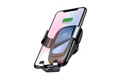 Mobile - Adapters & Chargers - Baseus Metal Wireless Charger Gravity Car Mount for Smartphones - Black - WXYL-B0A